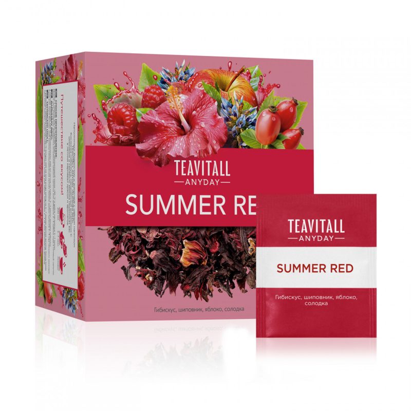 Чайный напиток Teavitall Anyday «Summer Red», 38 фильтр-пакетов